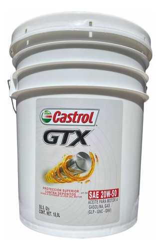 Castrol Gtx 20w50   Cubeta 18.9 Lts