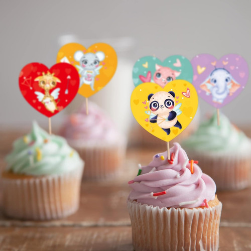 500 Pegatinas De San Valentín Para Niños, Feliz Día De San V