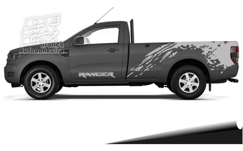 Calco Ford Ranger Cabina Simple 2012/22 Raptor Lateral Juego