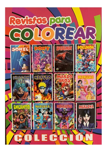 Revista Para Colorear Pack 4, Colección Especial