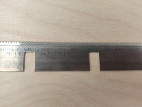 Pleca Dentada 12ddp 23.8x3pt 1mt