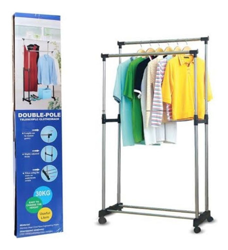 Perchero Para Ropa Organizador Con Ruedas Shoe Rack Blanco 