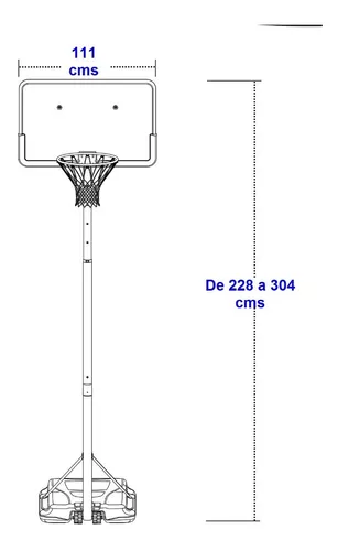 Canasta Baloncesto Altura Ajustable 2.23 Pies 3.6 Pies - Temu