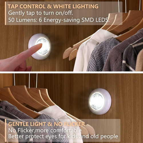 - Luces Led Que Funcionan Pilas, Luces Led De Empuje, L...