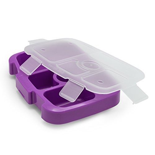 Imagen 2 de 3 de Bandeja Bentgo Kids Con Tapa Transparente (color Morado)