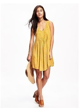 Vestido Old Navy Pleated Crepe Talle Xs Petit Nuevo