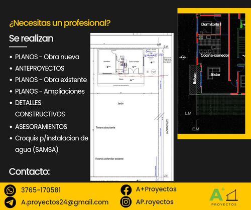 Planos De Todo Tipo, Proyectos, Habilitaciones, Autocad