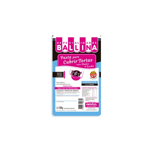 Pasta Ballina Formula H Colores 500grs