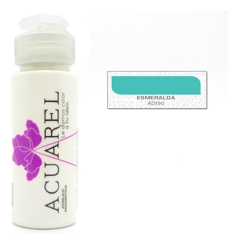 Acrilico Acuarel  60ml Esmeralda