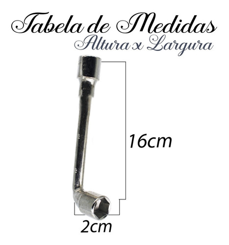 Imagem 5 de 7 de Chave Biela Tipo L Ferramenta Uso Doméstico Original 19mm