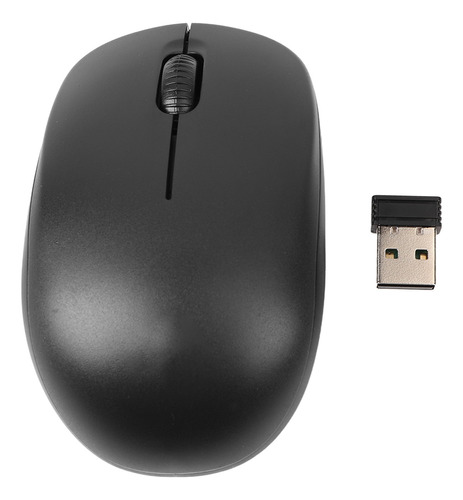 Rechargeable Wireless Mouse Usb + 2.4 Wireless Negro