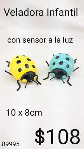 Pack 2 Veladoras Infantil Con Sensor A La Luz 10x8cm