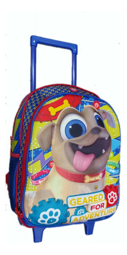 Morral Puppy Dog Pequeño 3d Con Llantas  Y Luces