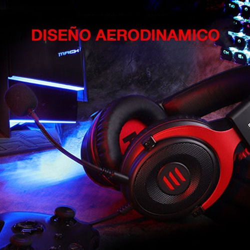 Imagen 7 de 10 de Auriculares Gamers Headset Para Pc Eksa E900 Multiplataforma