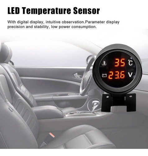 . Sensor Digital De Temperatura Con Indicador De Coche