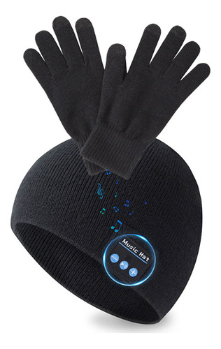 Gorra Con Auriculares Bluetooth Y Guantes Táctiles