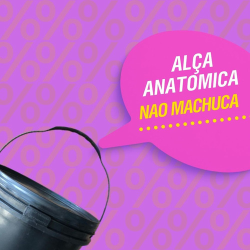 Balde 16l Para Fazer Vaso 5 Pças