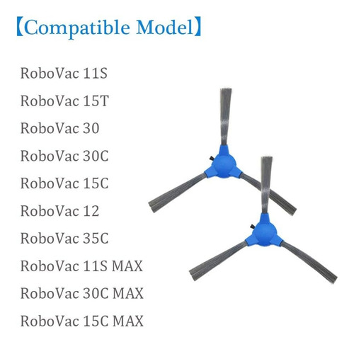 Cepillos Laterales Para Eufy Robovac - Pack 8 Unidades