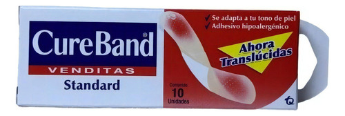 Curitas Cureband, Cajita Con 10 Venditas Standard