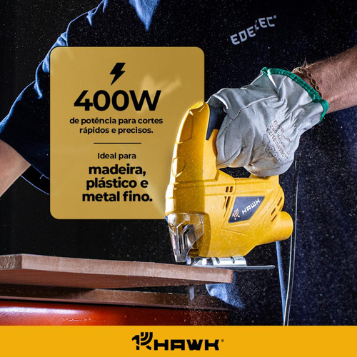Serra Tico Tico 400w Com Kit De Lâminas Para Tico-tico 3un