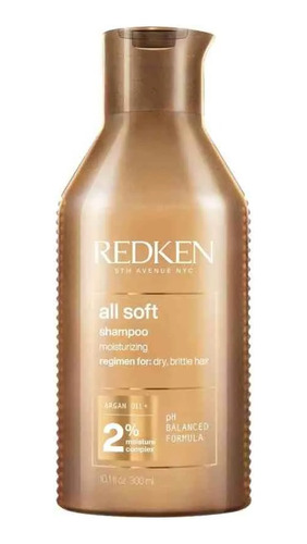 Redken All Soft Shampoo Cabello Seco Y Quebradizo 300ml