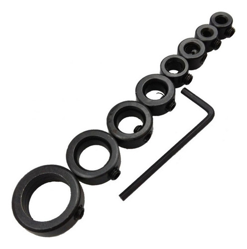 Ts 8 Piezas Profundidad De Taladro Topes Collares Anillo