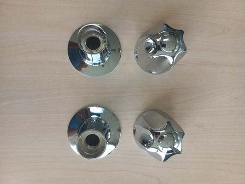 Imagen 2 de 4 de Pomo Y Campana Para Ducha 21 Estrías Fermetal