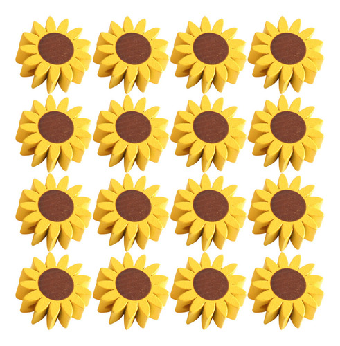 Perlas En Forma De Girasol, Cuentas De Madera De Girasol Par