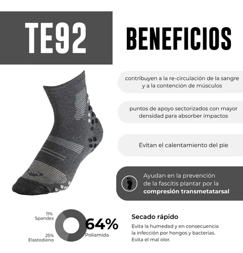 Medias Cortas Sox Compresion Pack X2 Running Adulto