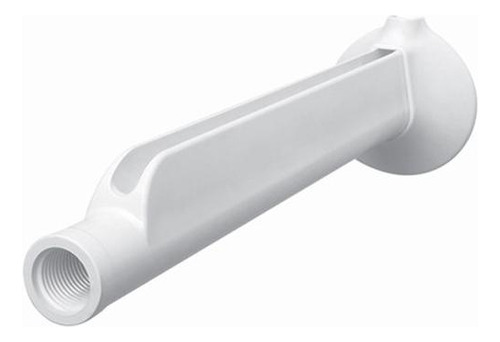 Braco Para Chuveiro Plastico Fame 30cm Branco   1716600