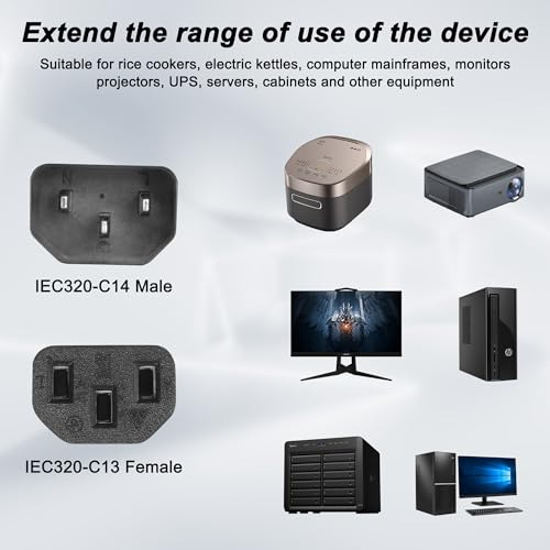 Pack Adaptador De Potencia C13 A C14 Para Escritorio - 40cm