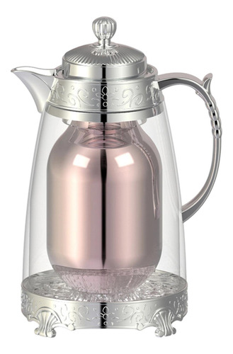 Café Aislado Tetera De Tetera 1l Café De Bebida Plateado