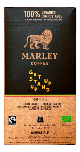 Cápsula Espresso Get Up Stand Up Marley Coffee 10 Un