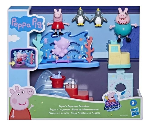 Peppa Pig Aventura No Aquário Com Peppa E Papai Pig Hasbro