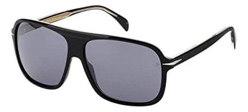 Gafas De Sol David Beckham Db Negro T4 Plata Espejo,