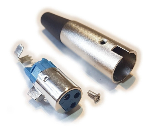 Imagen 3 de 6 de Ficha Canon Xlr Hembra Para Armar Cable