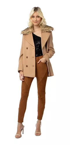 casaco de pelo feminino mercado livre