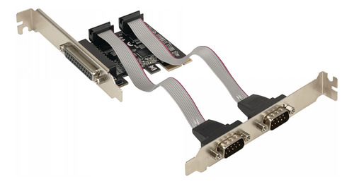 Pcie-x1 2-serial-rs232-db9-m 1-paralelo-db25-h Tarjeta