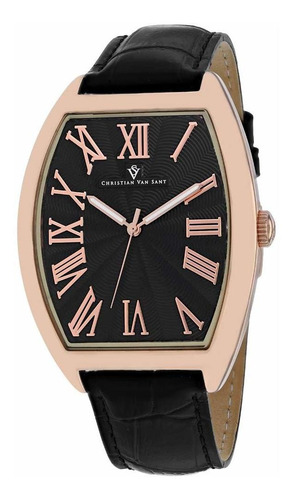 Reloj Hombre Christian Van Sant Cv0272 Cuarzo Pulso Negro En