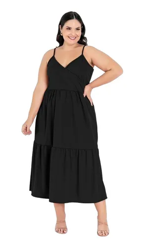 Vestido tubinho cheap preto para gorda