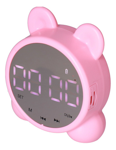 Despertador Digital Con Altavoz P1, Reloj Recargable Para