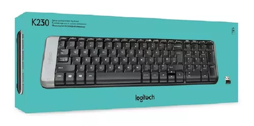 TECLADO INALAMBRICO LOGITECH K230 EN ESPAÑOL COMPACTO EN COLOR NEGRO