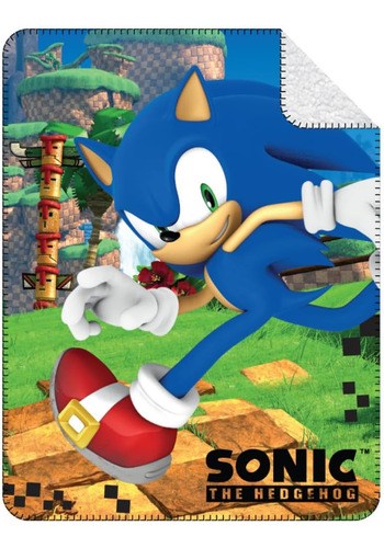 Franco Sonic The Hedgehog - Manta De Felpa Suave Para Niños,