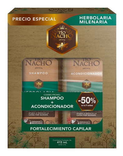 Tio Nacho Herbolaria Milenaria Monopack Shamp + Acond 415ml