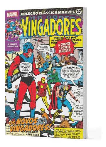 Livro Coleção Clássica Marvel Vol.27 - Vingadores Vol.03