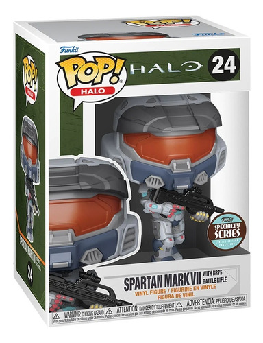 Funko Pop Spartan Mark Vii Rifle De Batalla 24 + Protector