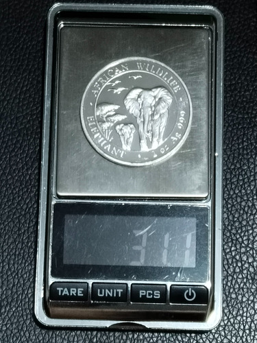 Moneda Onza De Plata, Elefantes 2015, 100 Chelines (Usado)