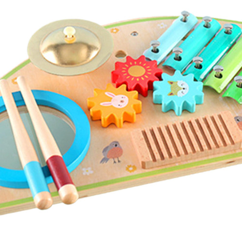 Conjunto De Tambor Xilofone, Brinquedos Musicais De