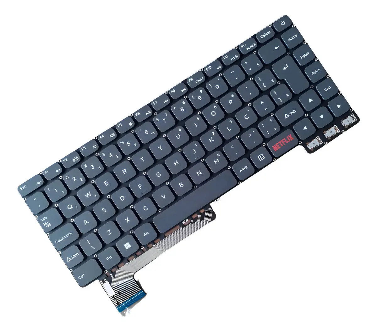 Teclado Reposição Positivo Notebook Positivo Motion C4128g Cinza-escuro ABNT2