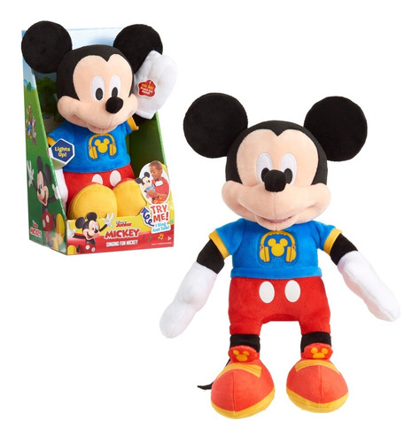 Mickey Mouse Interactivo 32cm Disney Con Sonido Original 